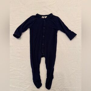 Kyte 0-3 Month Dark Blue Bamboo Footie